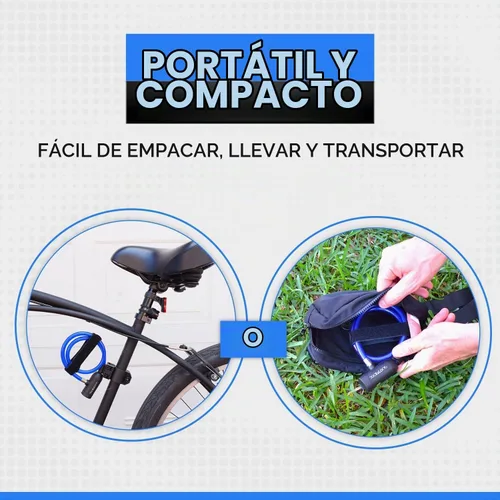 Vista 6 de DocksLocks Kit de bloqueo de cable de seguridad para bicicleta