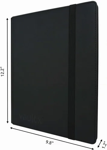 Vista 6 de Vault X 9 Pocket Strap Trading Card Binder 360 Cards Exo-Tec (Black)