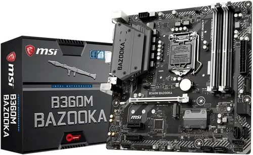 Vista 7 de MSI Serie Pro Intel Coffee Lake B360 LGA 1151 BTC ETH LTC Placa Base de Minería de Criptomonedas ATX (B360-F PRO)