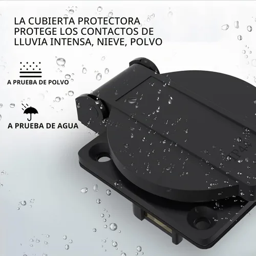 Vista 6 de STARELO Receptáculo de 20 amperios para generador NEMA 5-20R con cubierta, 125 voltios, 2 polos, 3 cables, resistente a la intemperie, al polvo y a