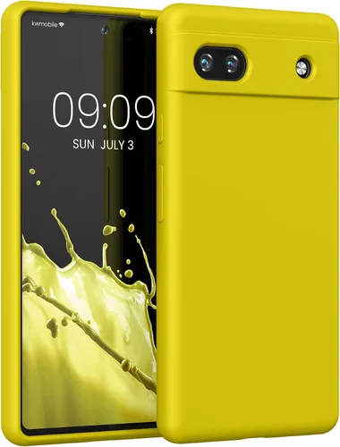 Vista 119 de kwmobile Funda Compatible con Google Pixel 6 Pro - Funda de teléfono de silicona TPU con acabado suave - Azul Arrecife