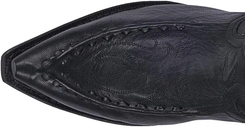 Vista 6 de Laredo Laramie - Botas de vestir con punta corta para hombre, color negro, Negro