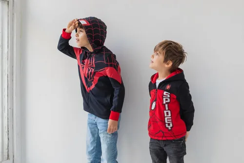 Vista 2 de Marvel Spider-Man Spider-Verse Venom - Sudadera con capucha y cremallera para niños pequeños y grandes