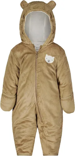 Vista 5 de Carter's Traje de nieve de invierno de una pieza resistente al agua estilo cochecito de bebé niño con orejas Zorro azul marino con pies