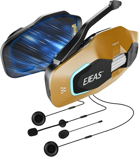 Vista 10 de SolaMr X10 Auriculares Bluetooth para Casco de Motocicleta Altavoces Audífonos, Intercomunicador para Casco de Esquí Sistema de Comunicación