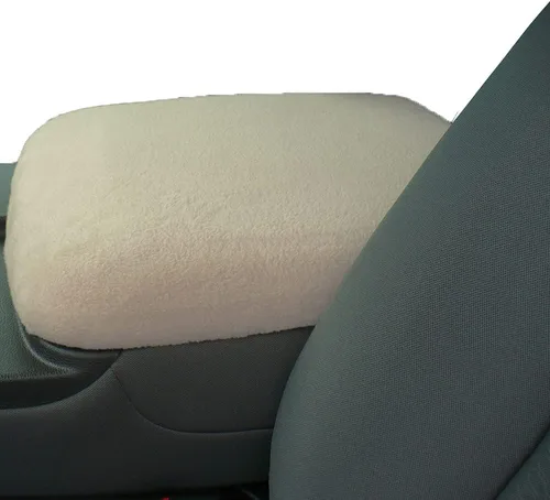Vista 2 de Car Console Covers Plus Fabricado en Estados Unidos diseñado para Toyota Tundra 2014-2021 Protector de cubierta de consola central de forro polar