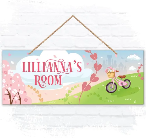 Vista 16 de Letrero personalizado con nombre de niña/niño, letrero decorativo personalizado para dormitorio de niños, tienda de campaña de castillo, Navidad