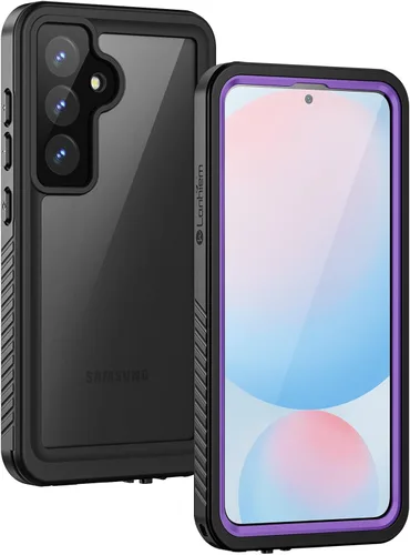 Vista 16 de Lanhiem Funda para Samsung Galaxy S24 FE, IP68 impermeable a prueba de polvo con protector de pantalla integrado, funda protectora de cuerpo Negro