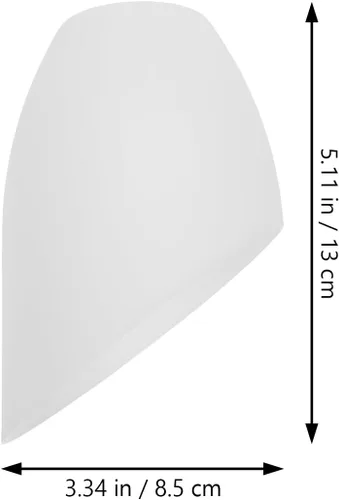 Vista 8 de VANZACK Pantalla de herradura, pantalla de plástico de repuesto para lámpara blanca, cubierta de luz para lámpara de pie, luz de dormitorio, 4 piezas