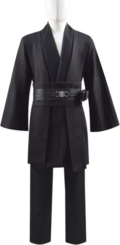 Vista 4 de Disfraz de Jedi para niños, túnica con capucha, disfraz de Halloween