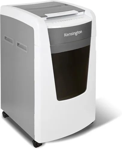 Vista 7 de Kensington Trituradora OfficeAssist de 150 hojas con alimentación automática de microcorte antiatascos de papel y tarjeta de crédito para oficina