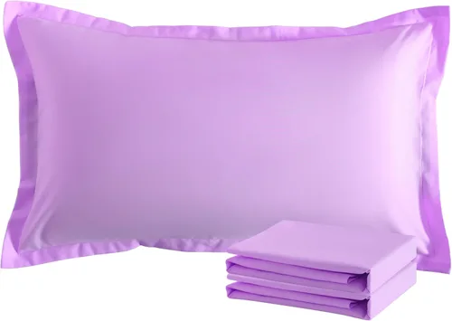 Vista 28 de NTBAY Fundas de almohada estándar, paquete de 2 fundas de almohada de microfibra cepillada de 20 x 26 pulgadas, súper suaves y acogedoras