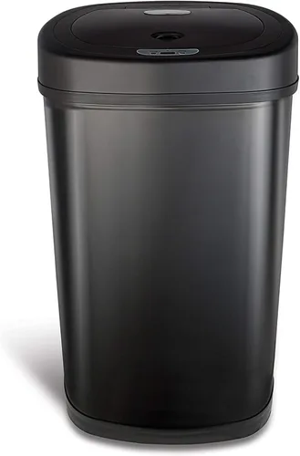 Vista 5 de NINESTARS, cesto para basura automático, sin necesidad de tocar, con sensor de movimiento Negro