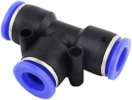 Vista 11 de Empuje para conectar accesorios, 10 piezas de conector rápido de línea de aire, kit de accesorios neumáticos de plástico de liberación rápida
