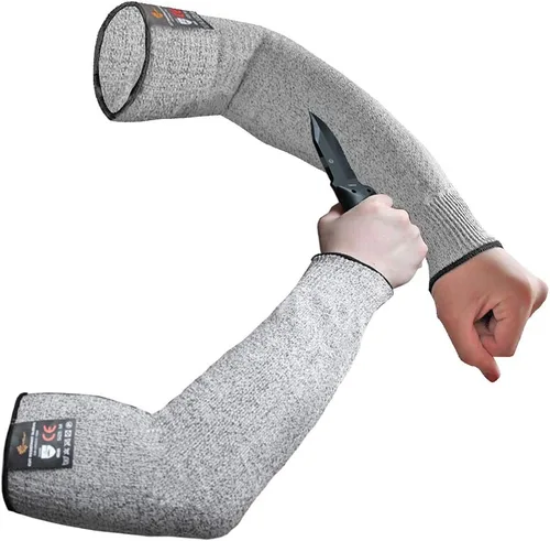 Vista 16 de Evridwear Mangas protectoras para brazos resistentes a los cortes, mangas de agricultores para hombres para trabajo, jardinería, agricultura