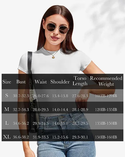 Vista 7 de 3 piezas de body de manga corta para mujer, cuello redondo, ajustado, básico, camisetas