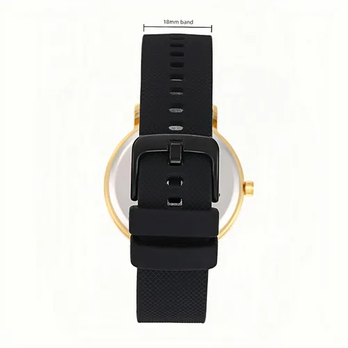 Vista 3 de Wristology 2 tamaños – Correa de reloj con números intercambiable de silicona de cambio fácil – esfera analógica de lectura fácil con segundero