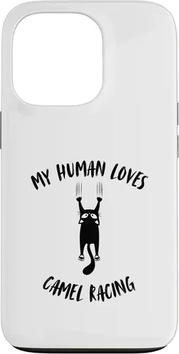 Vista 10 de My Human Loves Camel Racing - Cat Parent Hobby Lover Case for iPhone 16