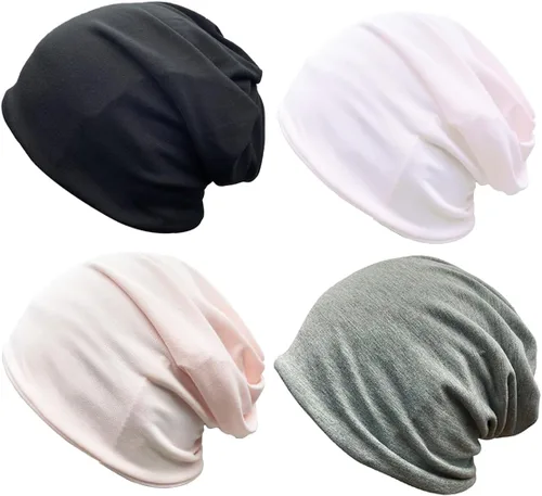 Vista 49 de JarseHera Gorro holgado de mujer con encaje de algodón, gorros para quimioterapia, gorros para el cáncer, turbante