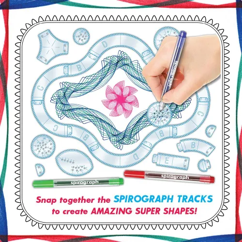 Vista 2 de Super Spirograph Jumbo Kit, 75 piezas (Edición 50 aniversario)