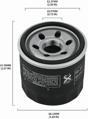 Vista 3 de Road Passion Filtro de aceite para SUZUKI DL650 V-STROM 645 2004-2012 DL650A V-STROM ABS 645 2007-2015