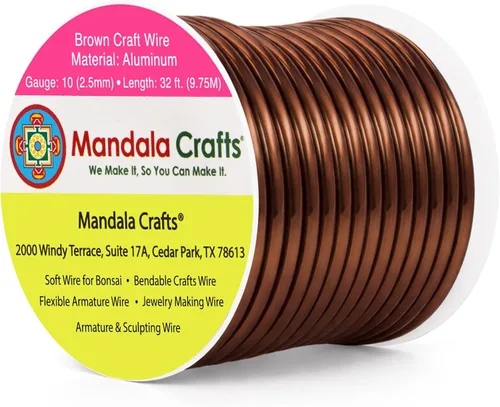 Vista 49 de Mandala Crafts - Alambre de aluminio anodizado de calibre 22 para hacer joyas - 137.2 m de alambre flexible surtido y coloreado - Doble para bonsái