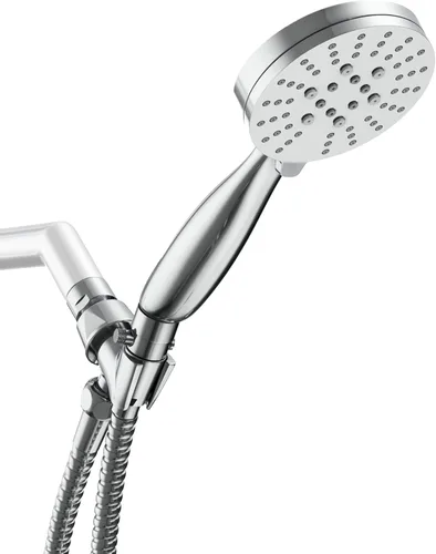 Vista 12 de HammerHead Showers Solid Metal 3-Spray Handheld Shower Head with Long Hose and Holder, High Pressure, Wide/Massage/Mist Sprays, Brushed Nickel, 1.75