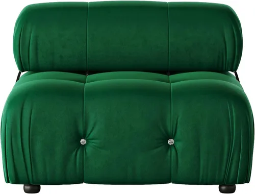 Vista 19 de Sofá modular seccional, sofá de terciopelo, asiento medio, beige