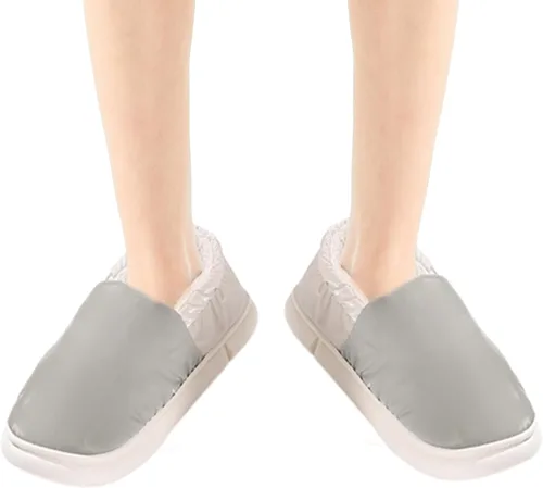 Vista 5 de Pantuflas de calefacción USB, pantuflas eléctricas USB calentadas, pantuflas cálidas alimentadas por batería, pantuflas eléctricas con calor