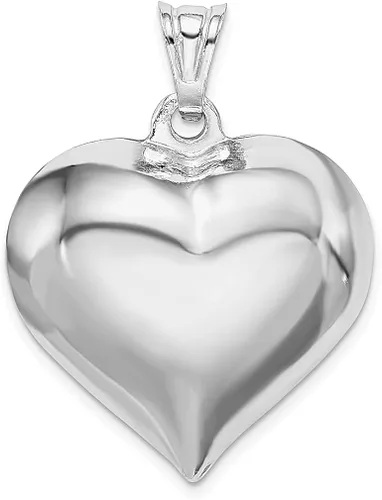 Vista 3 de Collar con colgante de corazón de plata de ley 925, joyería fina para mujer, regalos para ella, Plata esterlina
