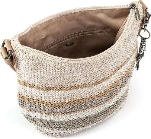 Vista 3 de The Sak Sequoia Hobo - Bolso de ganchillo a mano, silueta suave y holgada, diseño atemporal y elevado