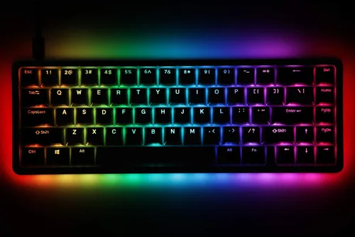 Vista 10 de Drop - Teclado mecánico de alto perfil ALT Teclado para juegos de 65% (67 teclas), interruptores hot-swap, macros programables, retroiluminación