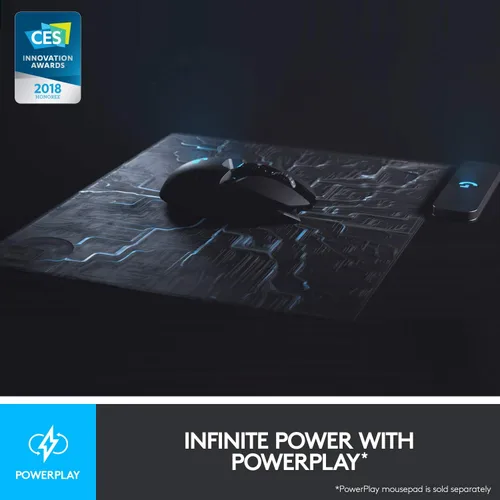 Vista 5 de Logitech G Ratón inalámbrico para juegos 903 Lightspeed con sensor Hero 25K, más de 140 horas con batería recargable y RGB LIGHTSYNC. Compatible