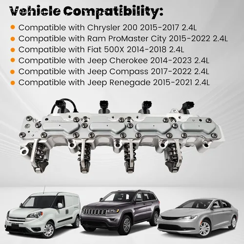 Vista 3 de 5047980AE 5047980AC VVT Actuador de válvula multiaire 2.4L compatible con Jeep Cherokee 2014-2023, compatible con Chrysler 200 2015-2017, compatible