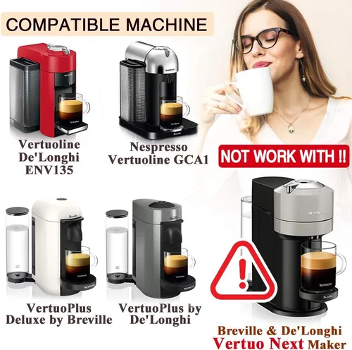 Vista 4 de CAPMESSO Cápsula de café reutilizable de acero inoxidable: cápsula de café recargable de metal para elaborar café expreso, compatible con Nespresso