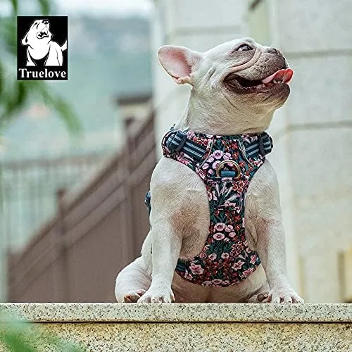 Vista 7 de WINHYEPET True Love TLH56555 - Arnés para perro sin tirones, tela de algodón transpirable y reflectante suave, ajustable para correr y caminar
