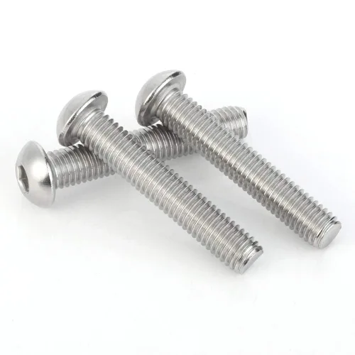 Vista 15 de Tornillos M3 10 mm, Tornillo y perno de cabeza de botón de casquillo de enchufe M3-0.5x10mm, pernos de acero inoxidable, accionamiento hexagonal