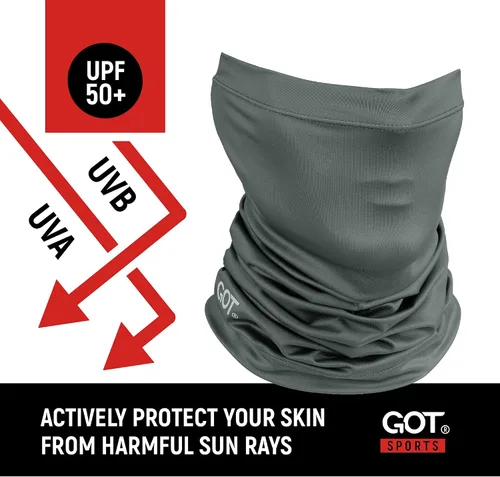 Vista 2 de GOT Sports Polaina para el cuello de pesca UPF 50+, máscara facial UV, protección solar para hombres y mujeres, cubierta facial de camuflaje SPF