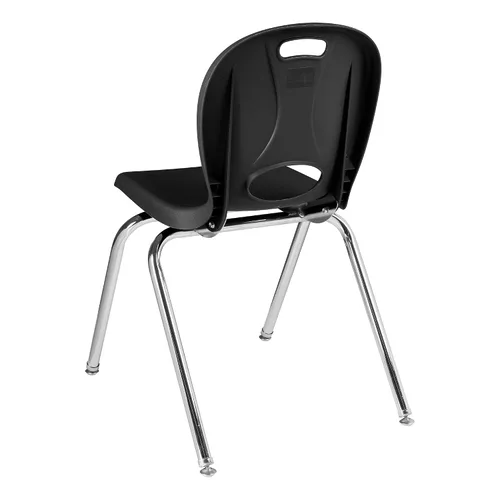 Vista 5 de Learniture LNT-116-CSW-BK Learniture Structure Series - Sillas escolares apilables para aula, altura del asiento de 16 pulgadas, color negro
