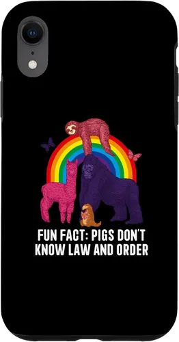 Vista 8 de iPhone 15 Pigs Dont Know Law and Order Funny Animal Pun Humor Case
