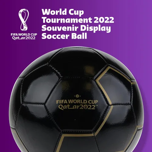 Vista 2 de Capelli Sport FIFA World Cup Qatar 2022 Tournament Soccer Ball Souvenir Display, Officially Licensed Futbol for Youth and Adult Soccer Players