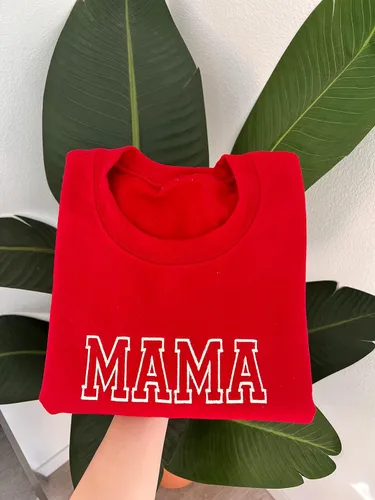 Vista 5 de Sudadera bordada personalizada para mamá, sudadera bordada de manga personalizada para mamá, sudadera de regalo para mamá, Diseño 3