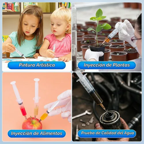 Vista 7 de Paquete de 30 jeringas de 1 ml sin aguja, jeringa con tapa, envuelta individualmente, para líquidos, laboratorios científicos, medición, dispensación