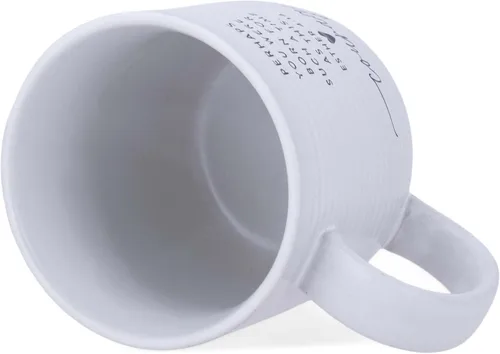 Vista 5 de Lighthouse Christian Products Courage Hold Onto Hope Rib - Taza de cerámica texturizada blanca de 20 onzas
