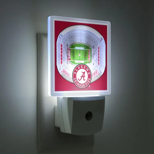 Vista 2 de YouTheFan - Luz Nocturna StadiumView de NCAA de Alabama Crimson Tide