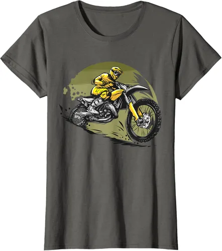 Vista 9 de Camiseta de motocross Supermotard Enduro, Negro, S