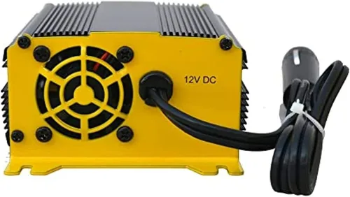 Vista 3 de Go Power GP-225HD Inversor de onda sinusoidal modificada de alta resistencia, 225 vatios, entrada de 12V, tomas de corriente AC duales, solución