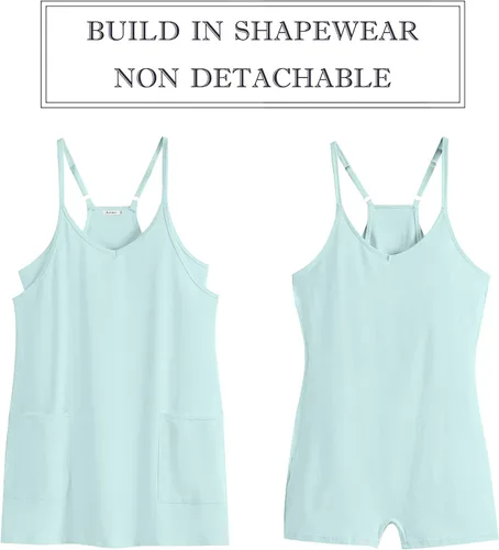 Vista 6 de ANRABESS - Vestido deportivo para mujer, para verano, rómper para tenis, entrenamiento y deportes, minivestido enterizo, pantalones cortos