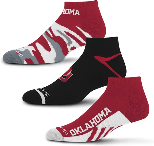 Vista 25 de For Bare Feet Paquete de 3 calcetines tobilleros unisex para adultos de la NCAA Camo Boom
