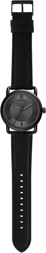 Vista 4 de Fossil Copeland - Reloj de cuarzo de acero inoxidable con correa de piel para hombre.